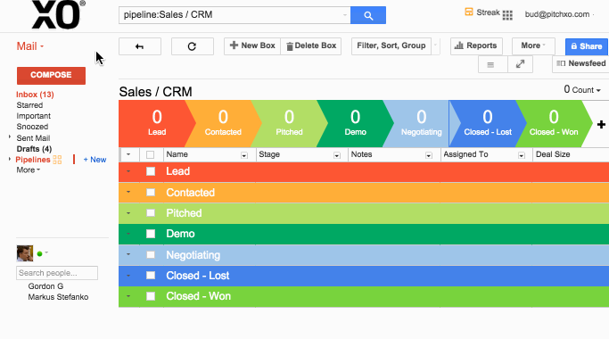 streak crm